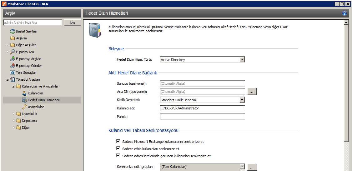 Active Directory Bağlantısı